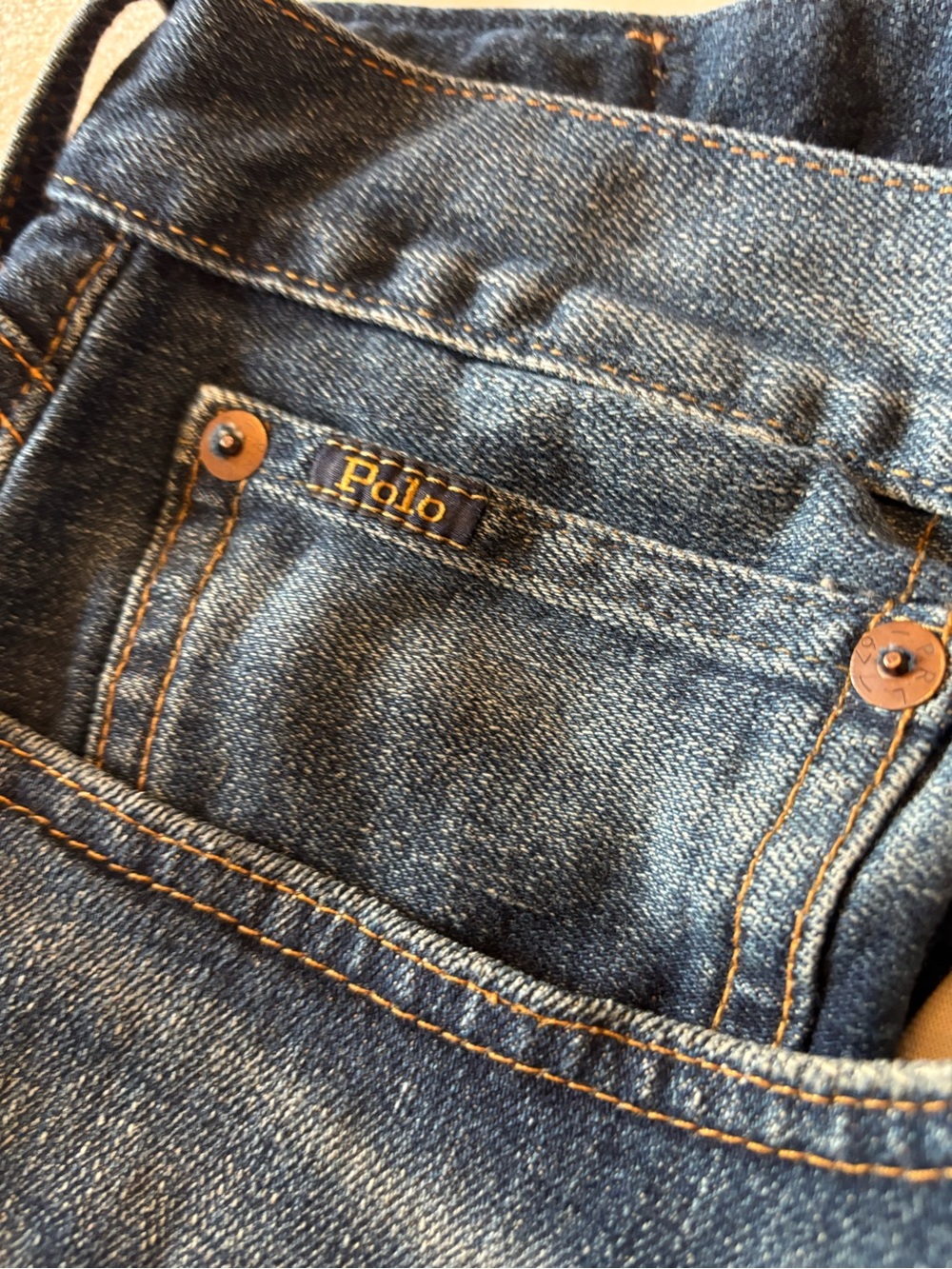 Ralph Lauren Slim Straight Light Blue Jeans - Picture 4 of 7